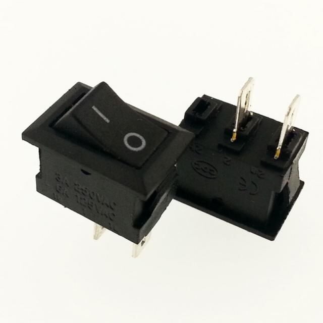 ANAHTAR MİNİ ON ~ OFF SİYAH IŞIKSIZ 2 Pin  9x13 mm  IC-125B