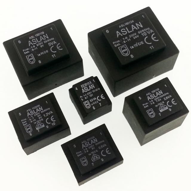Trafo Asl 106208 2,6VA  2X7,5V 230V Aslan