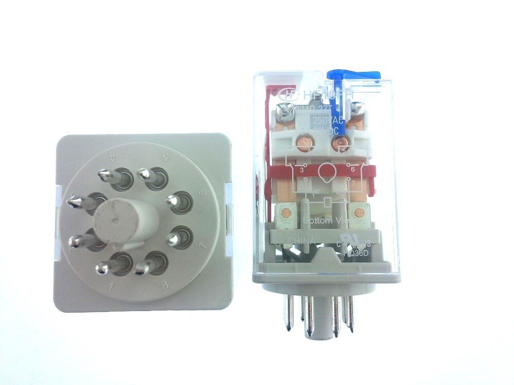 Hongfa Röle, 24V/DC 2 Kontak 8 Pin HF10FH & 024D-2ZT