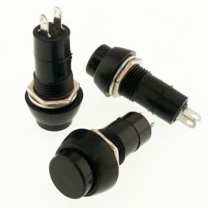 ANAHTAR  R18-25A Yuvarlak SİYAH   (PBS11A) IC-185