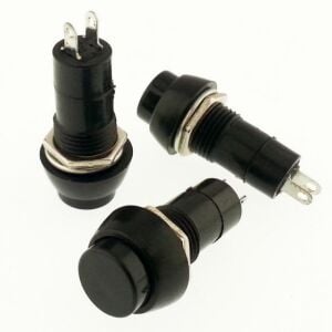 ANAHTAR  R18-25A Yuvarlak SİYAH   (PBS11A) IC-185