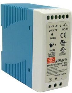 Meanwell Mdr-40-24 40w 24v 1,67a Ray Tip Güç Kaynağı