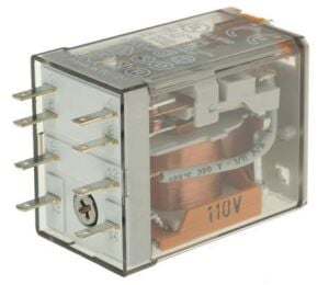 Finder Röle 55.32.8.110.0040 Soket Montaj AgNi 2CO 10A Kilitli Test Buton , Hata Göstergesi Led