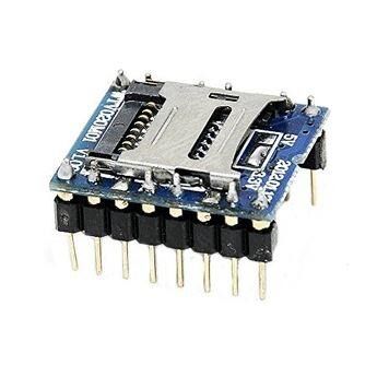 ARDUİNO WTV020 çipset'li Mini SD Kartlı Ses Modülü