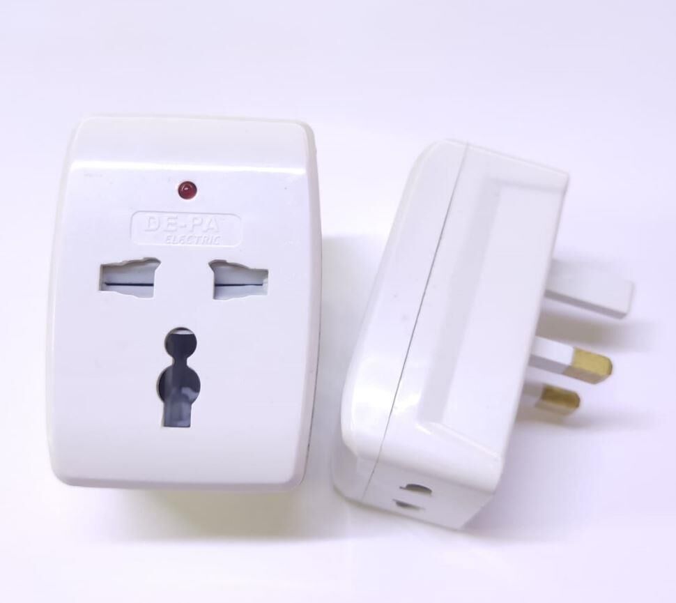 De-Pa 11118 Power Çevirici Adaptör Topraklı Fiş to İngiliz Golyat Fiş Ledli