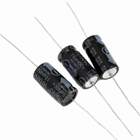 220mF 100V 28 mm Axial Elektrolitik Kondansatör ( Mikrofarad )