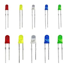 500 Adet 3mm 5mm Led Seti Beyaz Kırmızı Mavi Yeşil Sarı Renklerinde Plastik Çantada