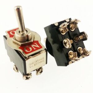 SWİTCH TOGGLE ON ~ ( MOM )  YAYLI  6  PİN VİDA  BACAK  IC-158A