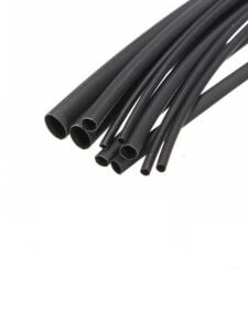 Woer Makaron 12,7 mm Siyah (1 Metre)