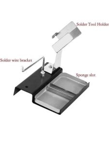 Havya Sehpası - Havya Standı Metal Lehim Makara Tutuculu 103x110 mm Süngerli tabanca havya için uygu