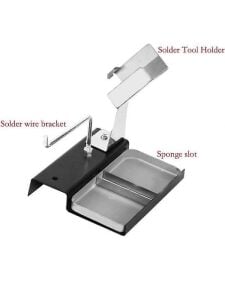 Havya Sehpası - Havya Standı Metal Lehim Makara Tutuculu 103x110 mm Süngerli tabanca havya için uygu