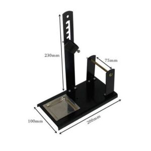 Havya Sehpası - Havya Standı Metal Lehim Makara ve Kalem Havya Tutuculu 100x200 mm Süngerli