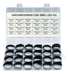 1200 Adet Smd Led Seti 6 Farklı Renk 4 Farklı Kılıfta Plastik Çantada