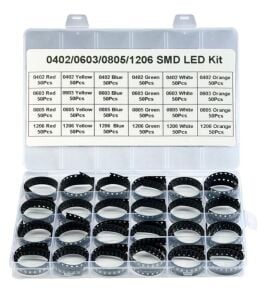 1200 Adet Smd Led Seti 6 Farklı Renk 4 Farklı Kılıfta Plastik Çantada