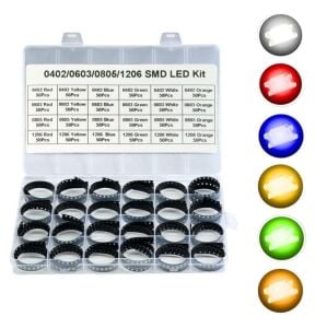 1200 Adet Smd Led Seti 6 Farklı Renk 4 Farklı Kılıfta Plastik Çantada
