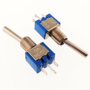 SWİTCH TOGGLE SMTS-102  ON ~ ON  Mini MAVİ  3 PİN  IC-137