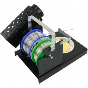 Havya Sehpası - Havya Standı LTJ217 Metal Lehim Makara ve Kalem Havya Tutuculu 110x160 mm Süngerli