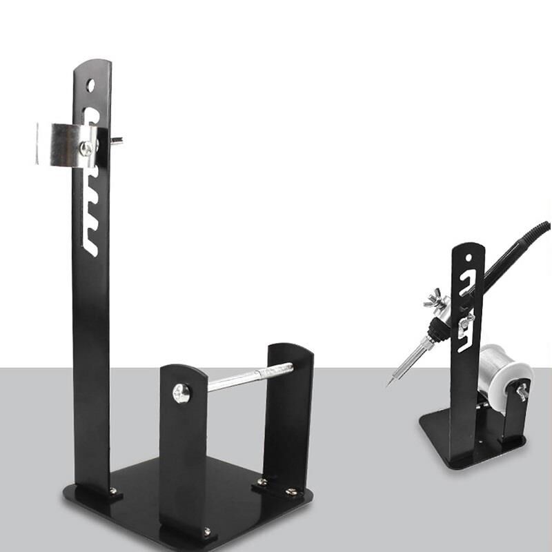 Havya Sehpası - Havya Standı Metal Lehim Makara ve Kalem Havya Tutuculu 110x110 mm (süngersiz)