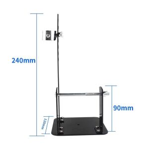 Havya Sehpası - Havya Standı Metal Lehim Makara ve Kalem Havya Tutuculu 110x110 mm (süngersiz)