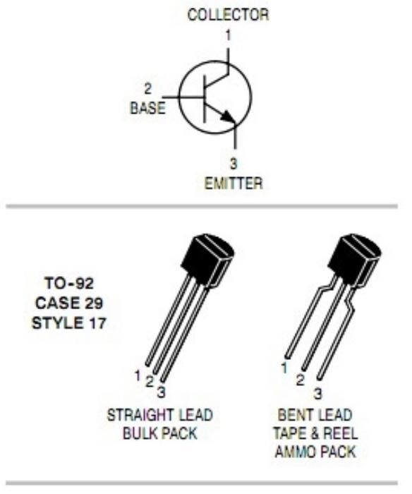 2N2222 Plastik Transistör