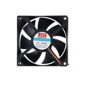 Fan 12v Dc Meanwell CHT8012BX-W25B 80x80x25mm 4 Kablo
