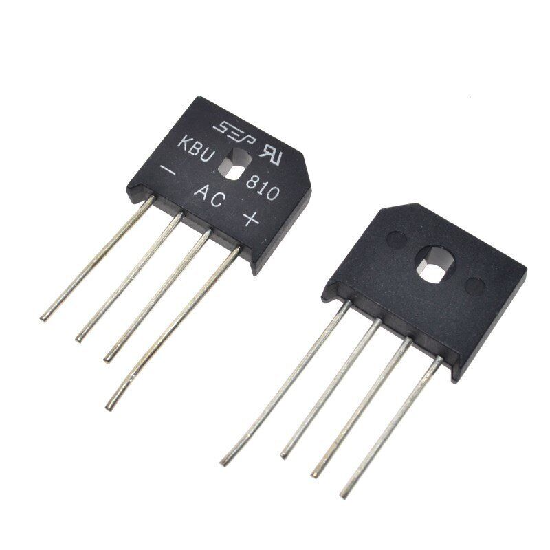 KÖPRÜ DİYOT MONOFAZE KBU 810  8A 1000V TARAK TİP