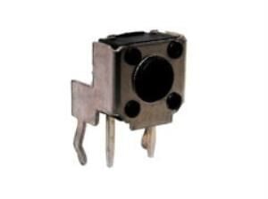 TACT  BUTON  6x6 90° PCB tip Siyah ~ KIRMIZI  4,3 mm