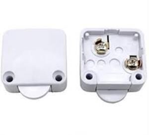Ters Buton Dolap Switch IC-187E BEYAZ (Kapalı Kontak)