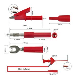 P1503E 19 parça  Çok Işlevli Değiştirilebilir Multimetre Probu Test ölçüm Kablo kiti
