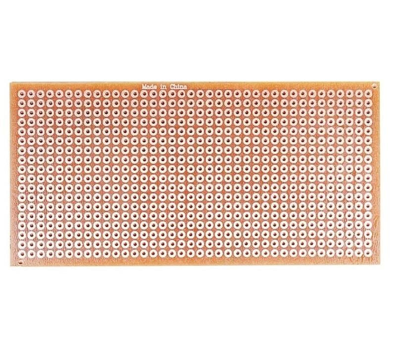 Delikli Plaket Bakır Tek Yüzlü 120x120 mm ( Pertinaks )