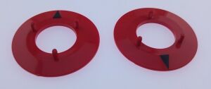 DÜĞME HT 3000 OK İSARET ALTLIK KIRMIZI İÇ ÇAP 25,75 MM