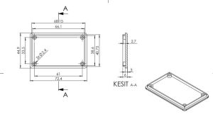 AK-HH-014 Siyah 45x72,5x23  Etiket Cepli El Tipi Kutu