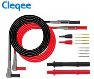 P1300A 12 parça  Çok Işlevli Değiştirilebilir Multimetre Probu Test ölçüm Kablo kiti