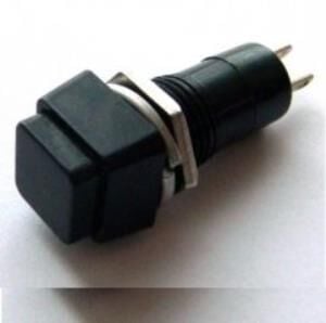BUTON  R18-23B Kare SİYAH   (PBS12B) IC-189