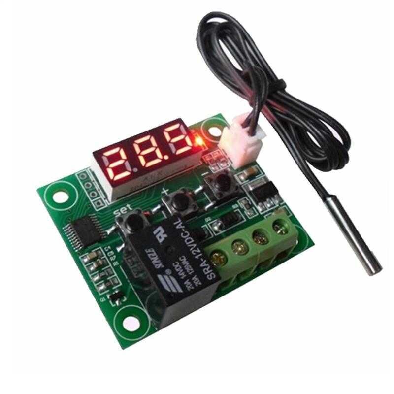 W1209 12V Dijital Sıcaklık Kontrol Kartı Termostat ( Kuluçka Kümes )