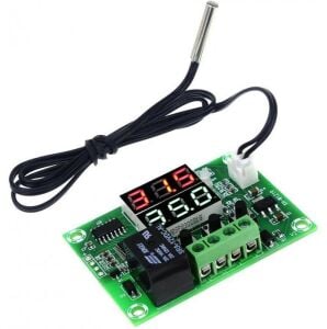 XH-W1219 DC 12V Çift Ekran Dijital Sıcaklık Kontrol Kartı Termostat ( Kuluçka Kümes )