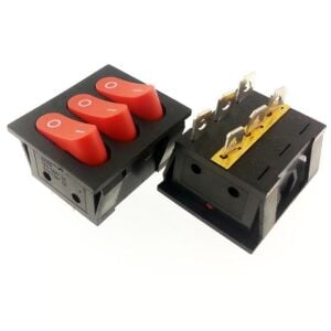 ANAHTAR BÜYÜK  ON ~ OFF KIRMIZI ÜÇLÜ IŞIKSIZ 6 PİN IC-136