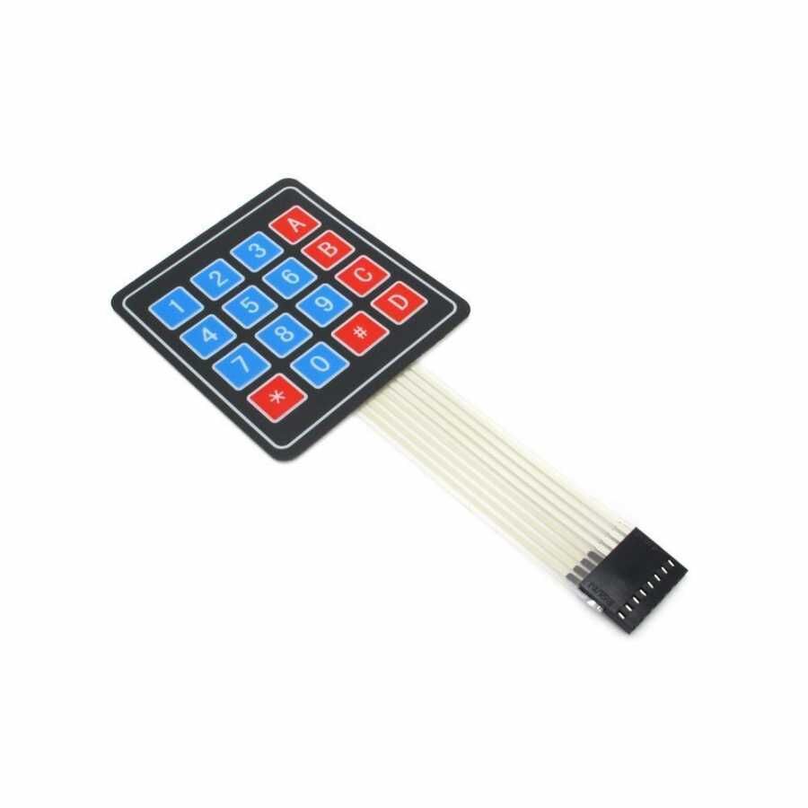 4x4 Membran Matrix Tuş Takımı Keypad 16 Buton