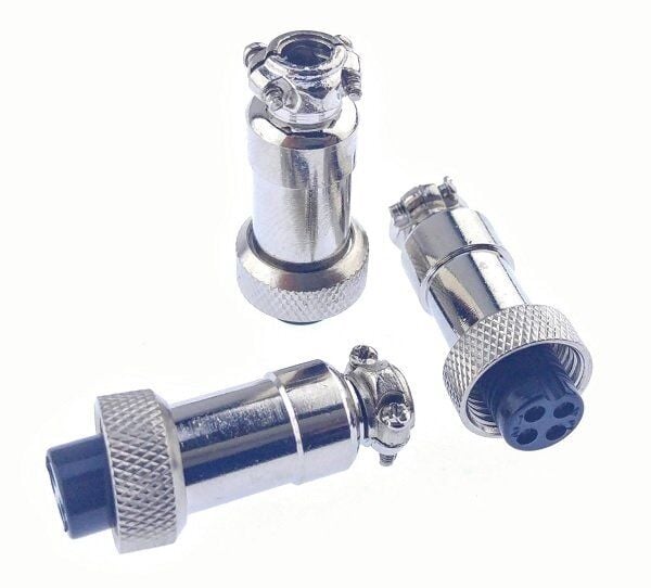 Mini Mike Konnektör 4 Pin Dişi Kablo Tip GX12-4P 12mm