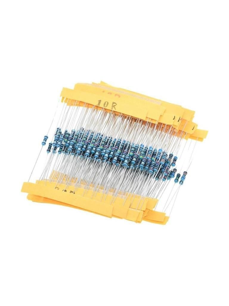 DİRENÇ SET 10R-1MR 1/4 W 300 ADET 30 ÇEŞİT  %1 METAL FILM ŞEFFAF ÇANTADA
