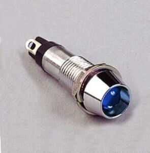SİNYAL  LAMBASI METAL 24 V Led'li 8mm MAVİ  (MBS-35876)