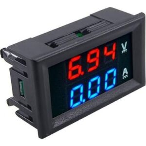 VOLTMETRE & AMPERMETRE  DUAL DİGİTAL (0 ~ 30V /  0 ~ 100A ) G.Y. DC ŞÖNT DAHİL