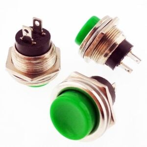BUTON YUVARLAK METAL DS-212 16mm YEŞİL  IC-180