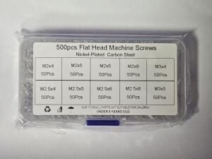 10 ÇEŞİT 500 ADET M2-M3 VİDA (X139) GÜMÜŞ RENK SET